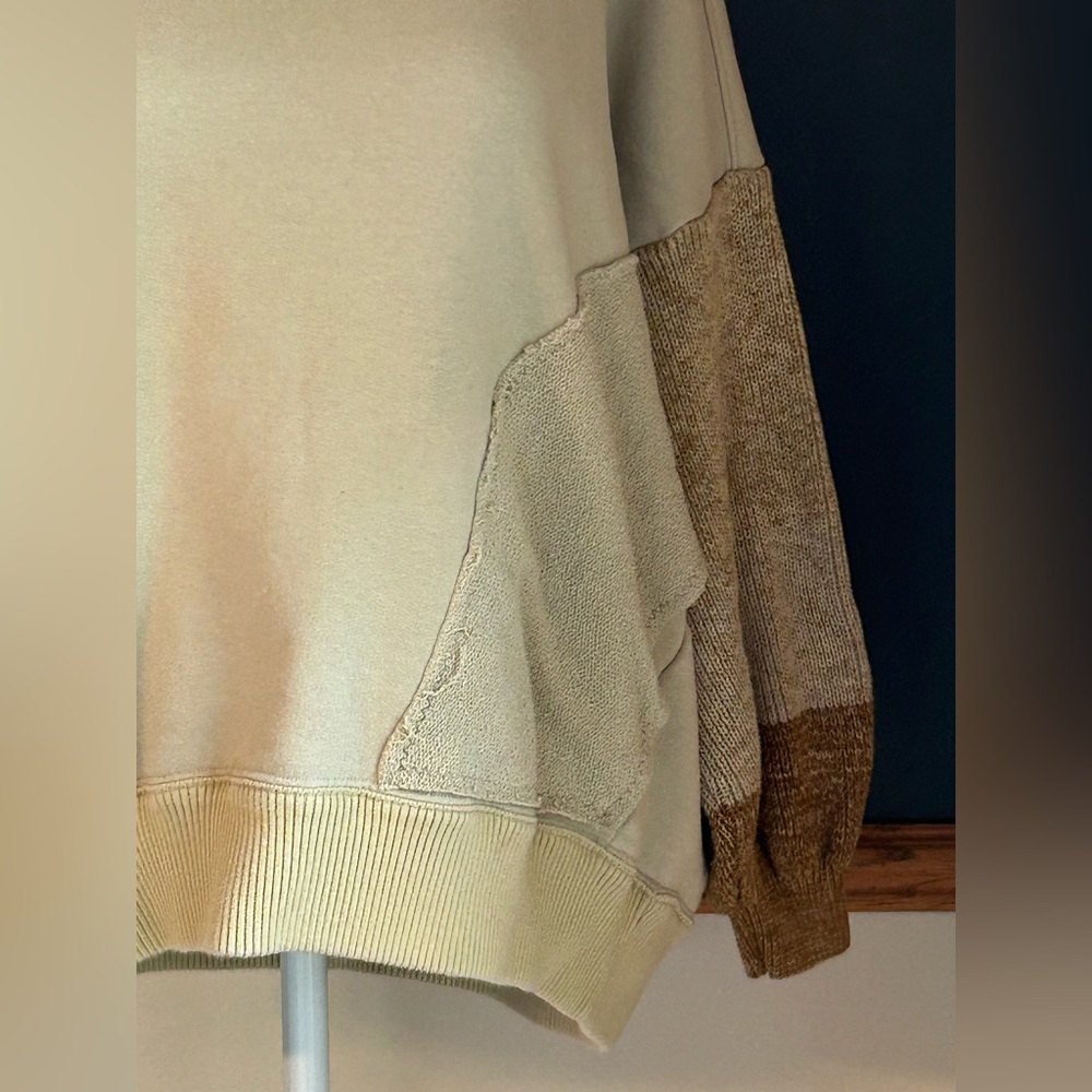 Free People New Flow Solid Sweat Pullover Knit Sw… - image 5